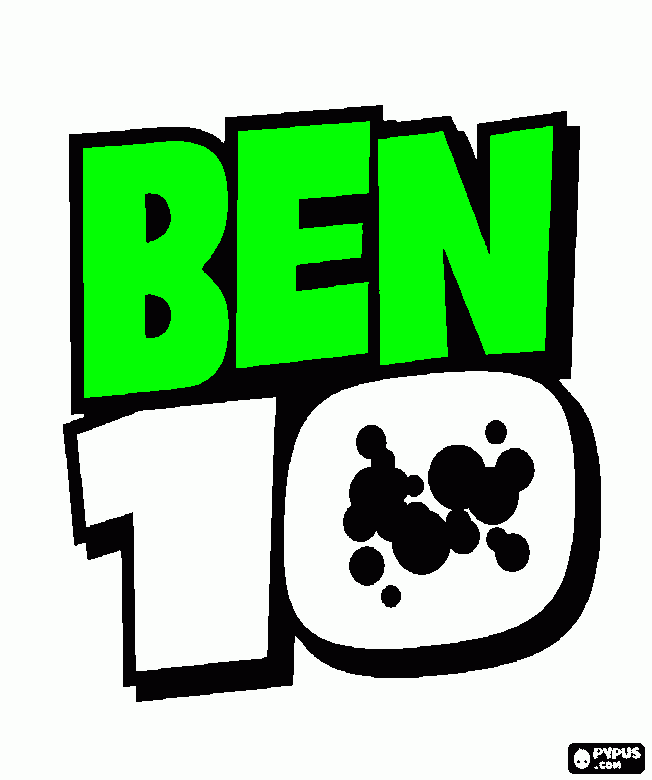 escudo de ben 10 para colorear