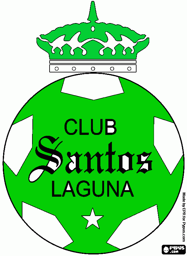 escudo de santos laguna para colorear