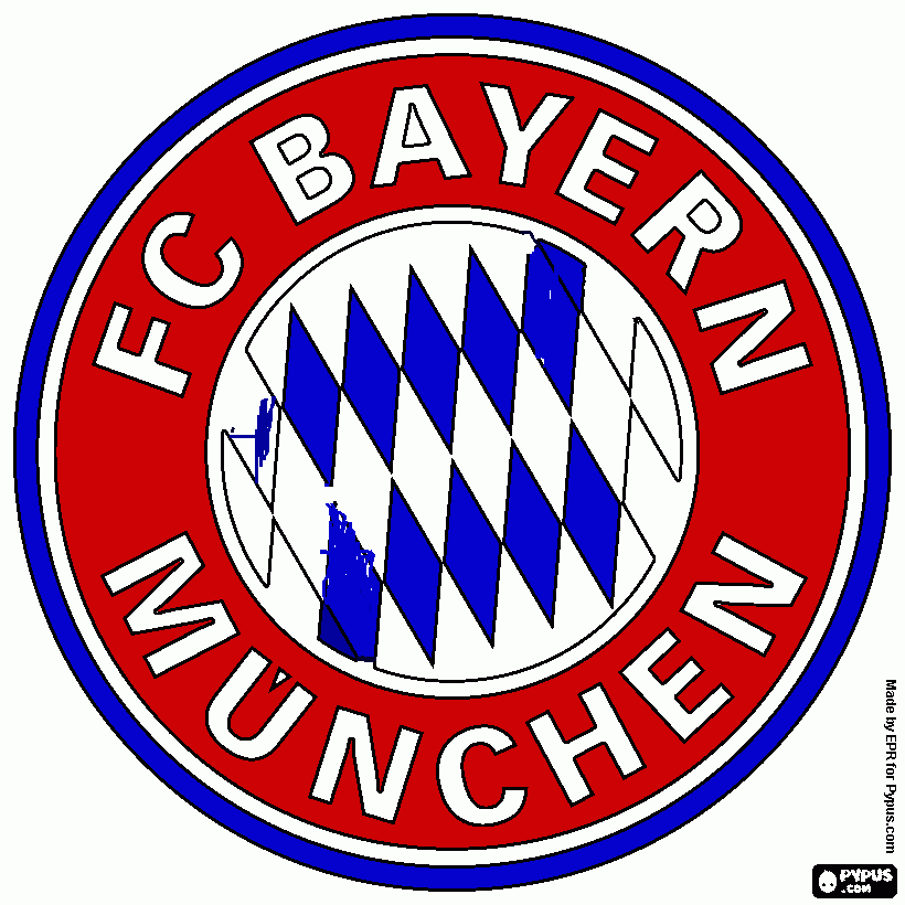 escudo del Bayer Munich para colorear