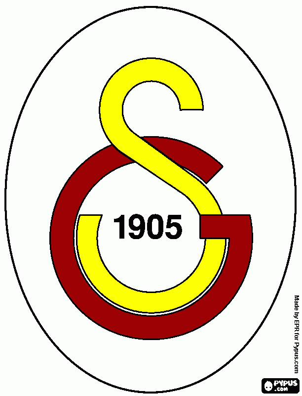 Escudo del Galatasaray para colorear