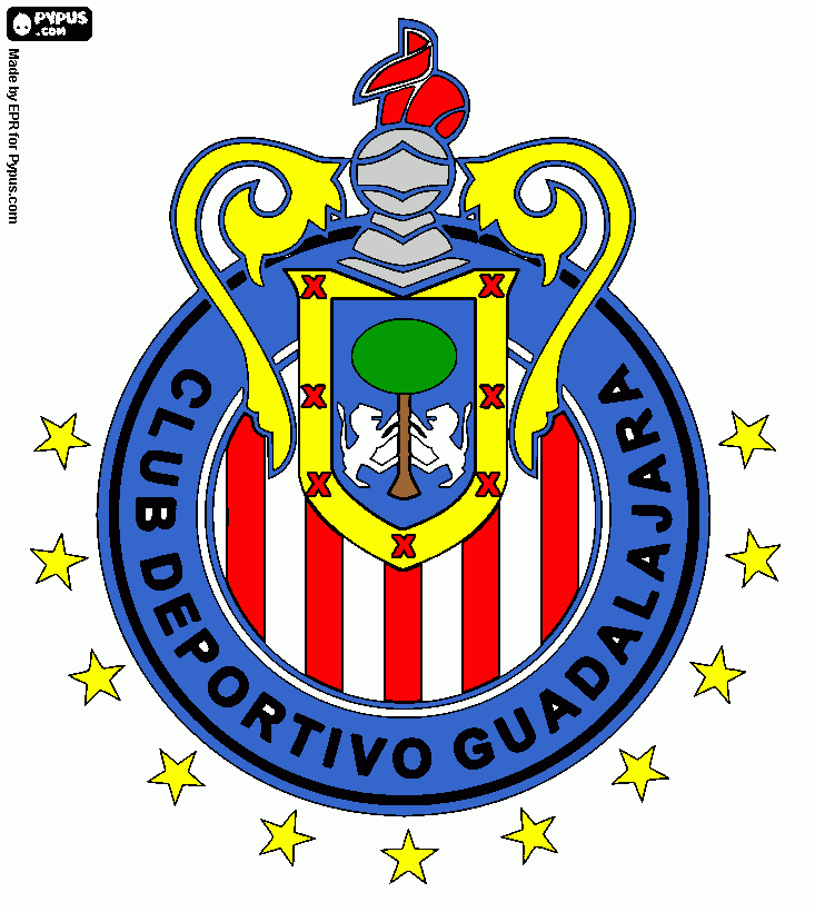  escudo del  guadalajara  para colorear