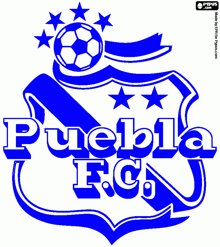 escudo del puebla para colorear