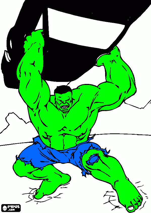 ese el el increible hulk y lo pinte yo albert para colorear