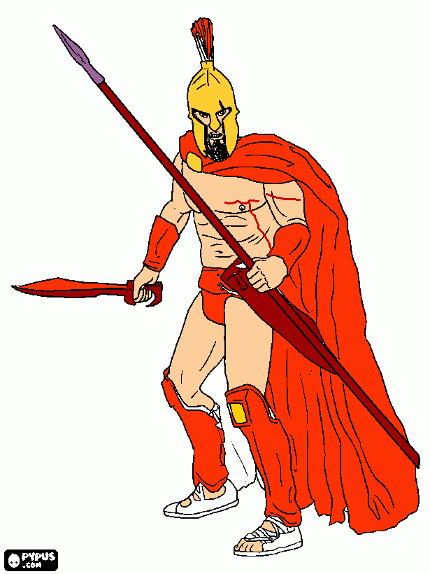 esparta para colorear