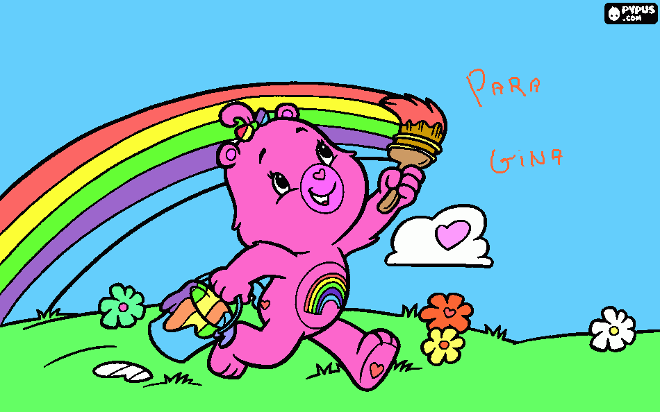 este dibujo es para mi prima gina. para colorear