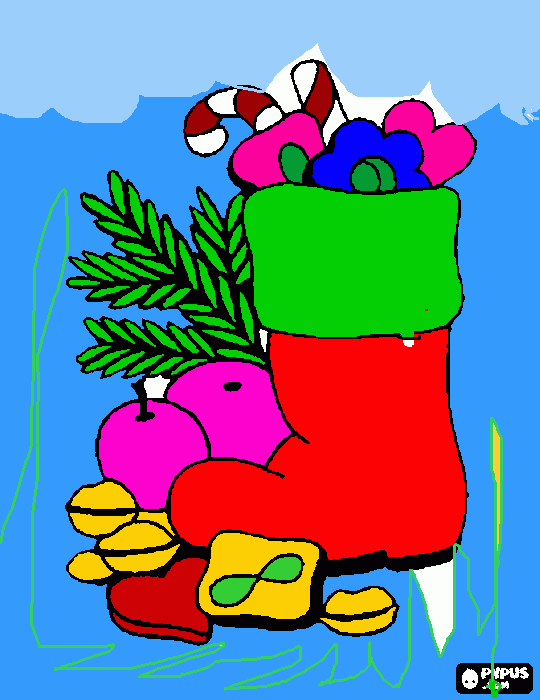 este dibujo representa la navidad en familiaaaa para colorear