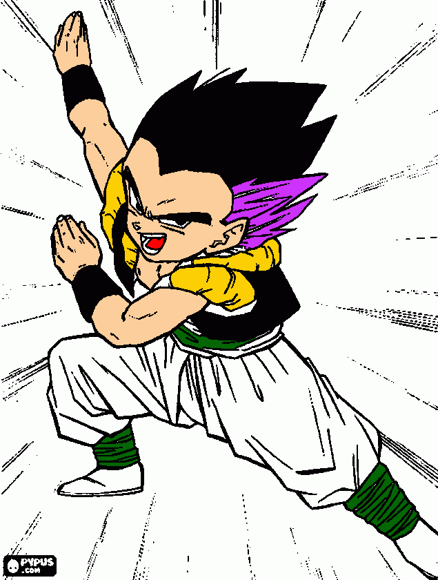 este es gotenks para colorear