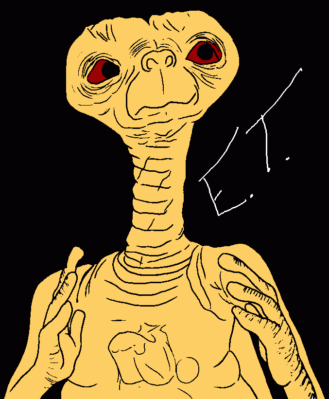 E.T. para colorear