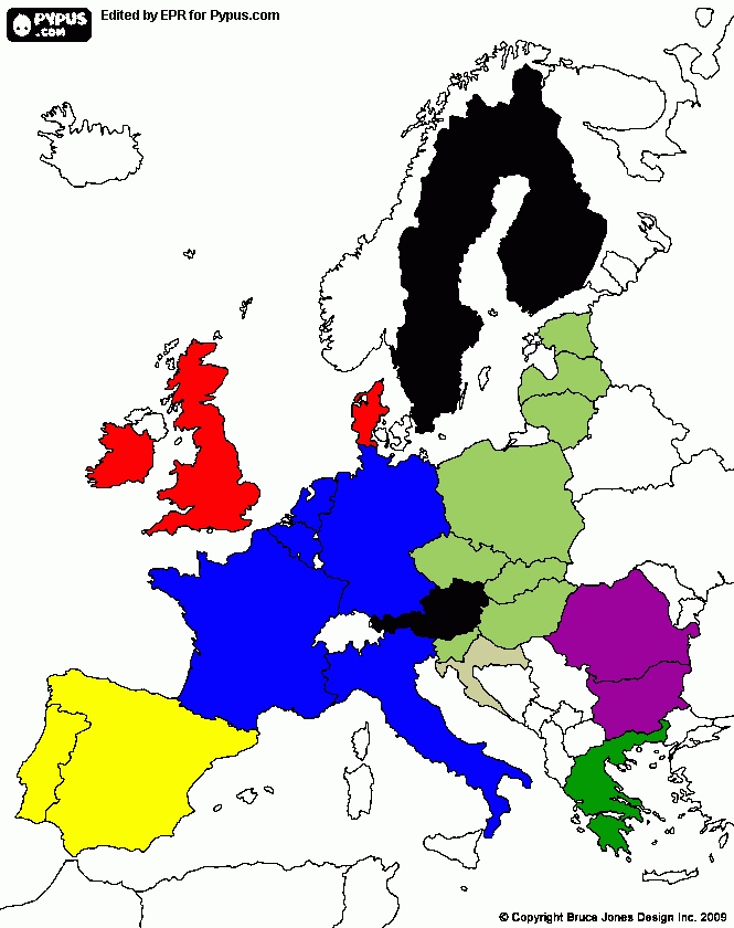 europa para colorear