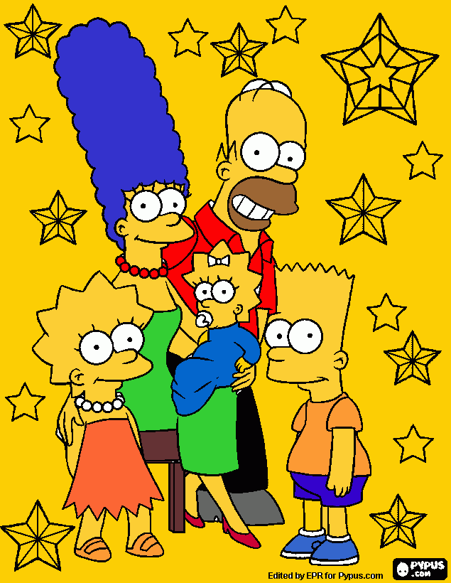 familia gonzalez y sanghez para colorear