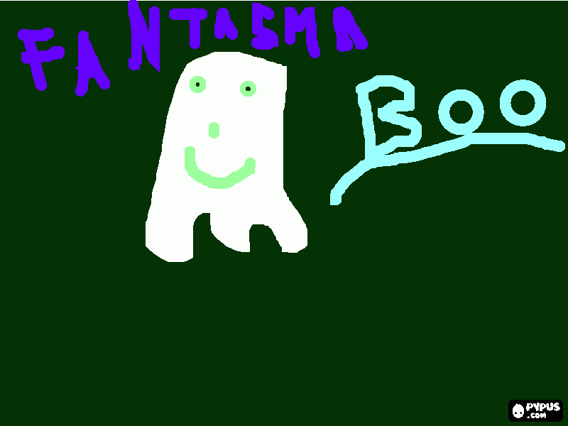 fantasmon para colorear