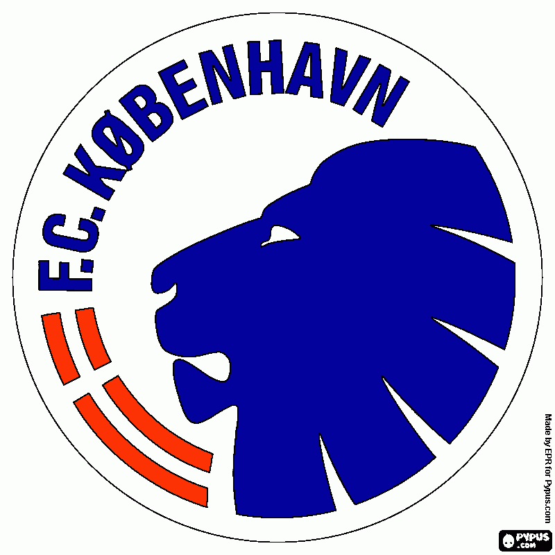 f.c.kqbenhavn para colorear