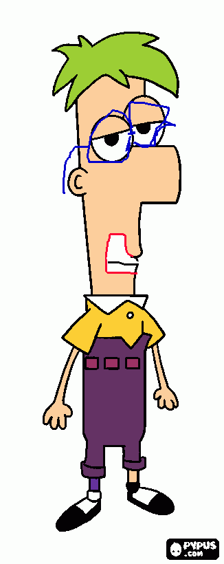 ferb fletcher para colorear