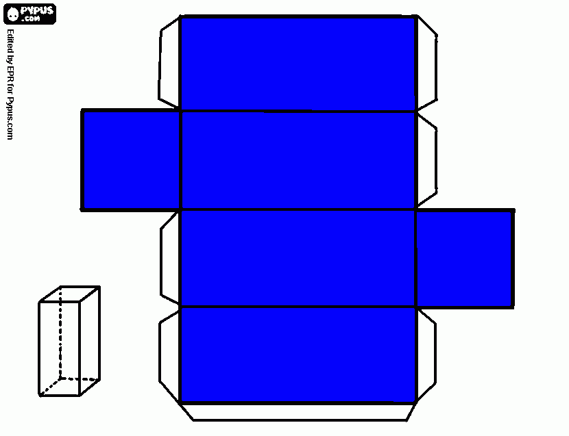 figura 3d  para colorear