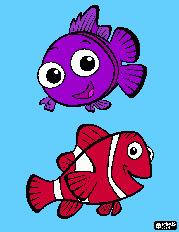 finding nemo para colorear