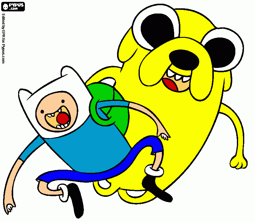 finn and jack para colorear