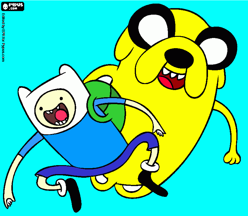 finn and jake para colorear