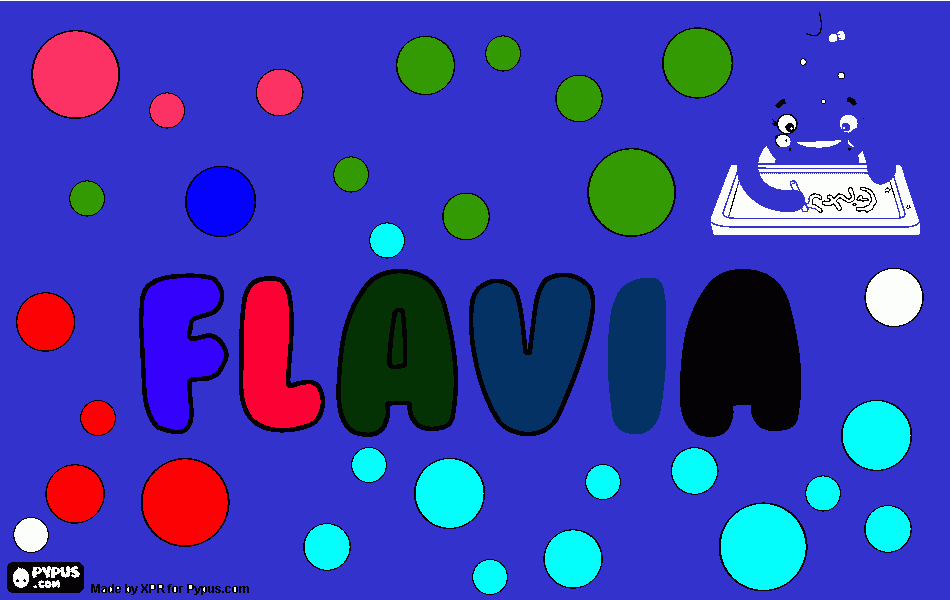 FLAVIA para colorear