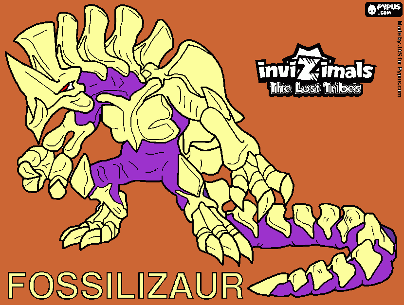 FOSSILIZAUR para colorear