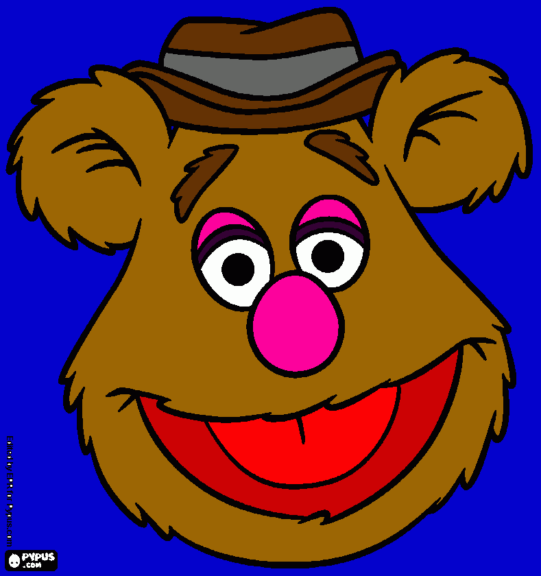 fozzie the bear el chistoso para colorear