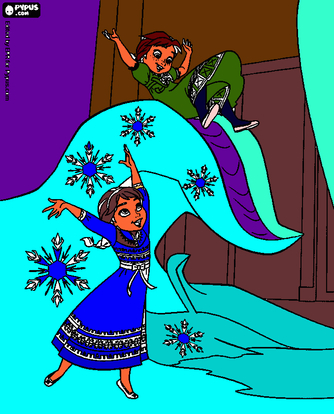 frozen aisha para colorear