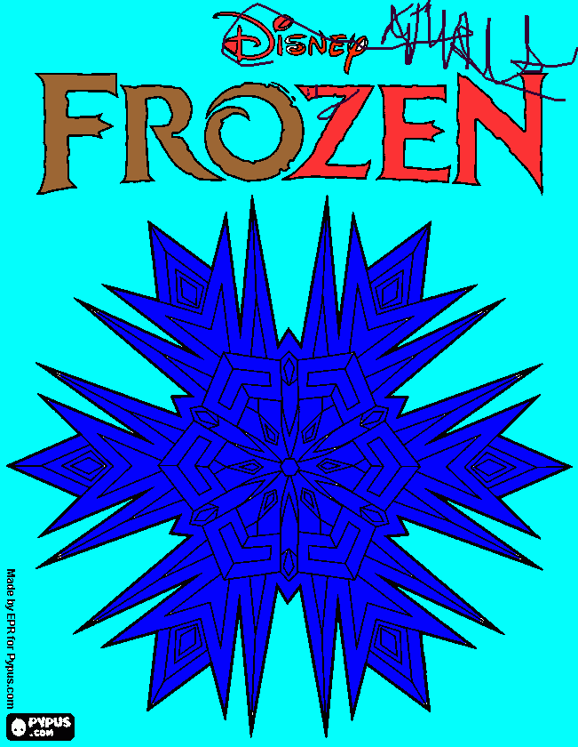 frozen  de   elsa   y    ana para colorear