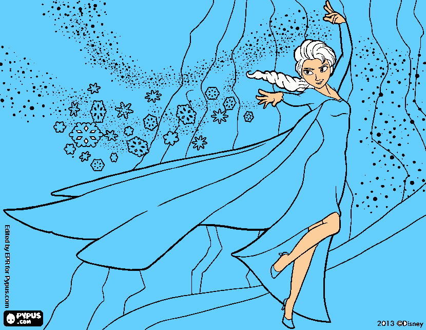 frozen  la  reina de los nieves  para colorear