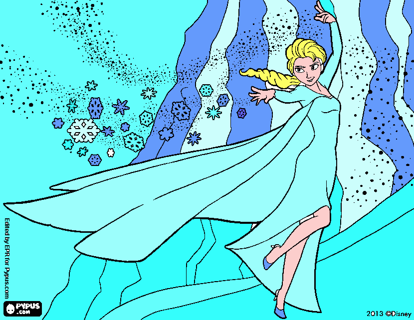 Frozen Linda para colorear