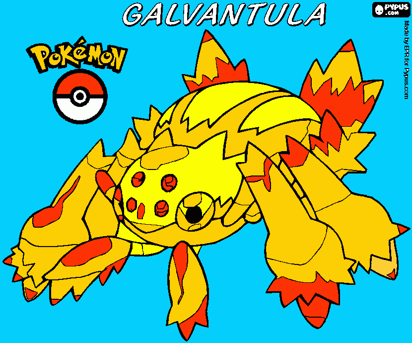 galvantula para colorear