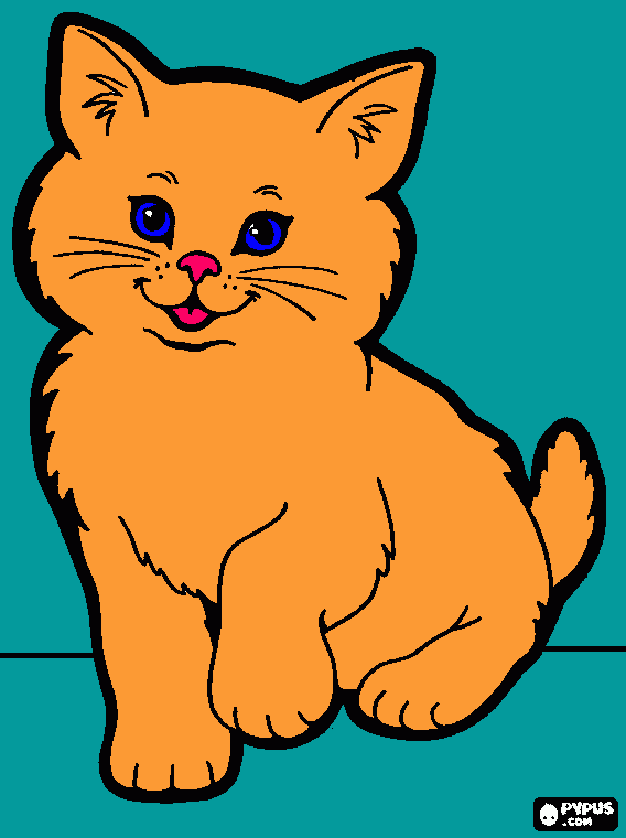 gato chino para colorear