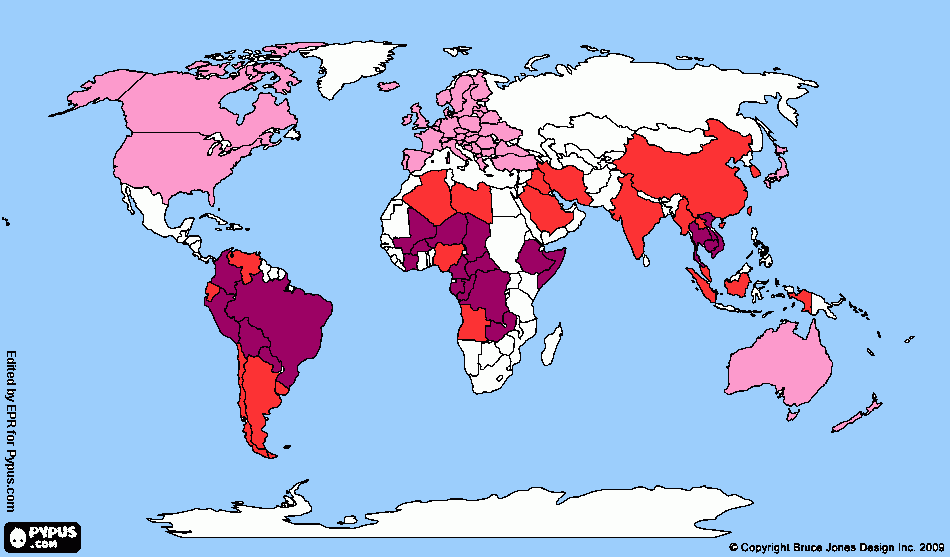 geoplítica para colorear