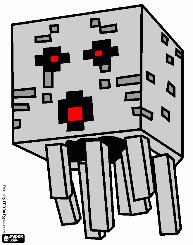 ghast para colorear