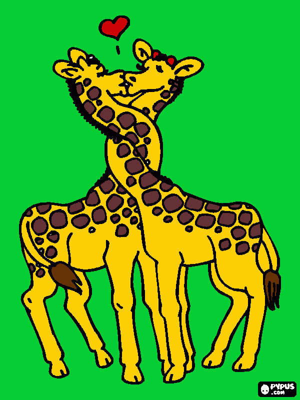 girafa para colorear