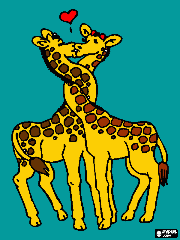 girafas para colorear