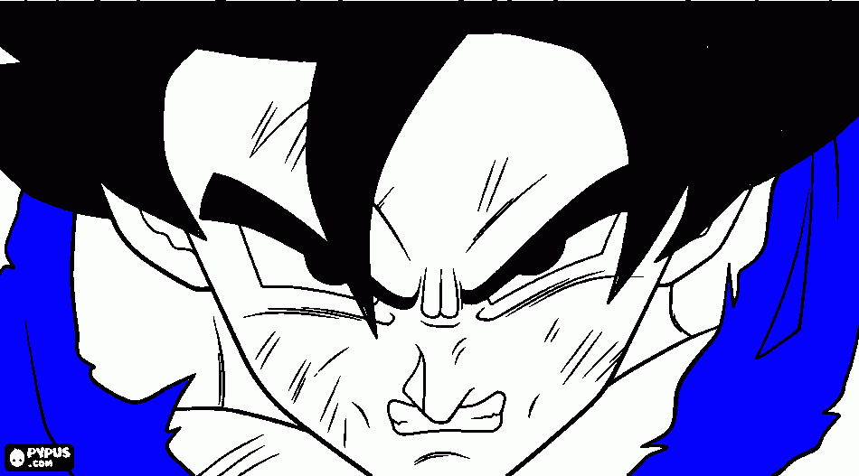 gku ssj definitivo para colorear