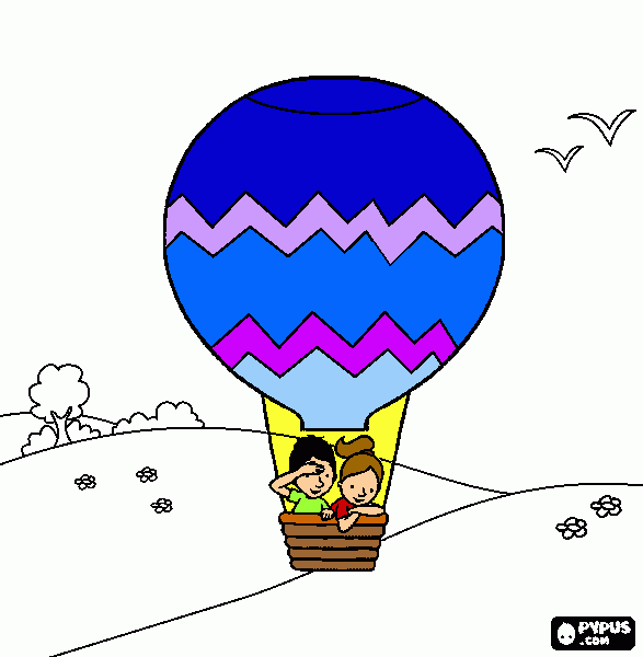 globo para colorear