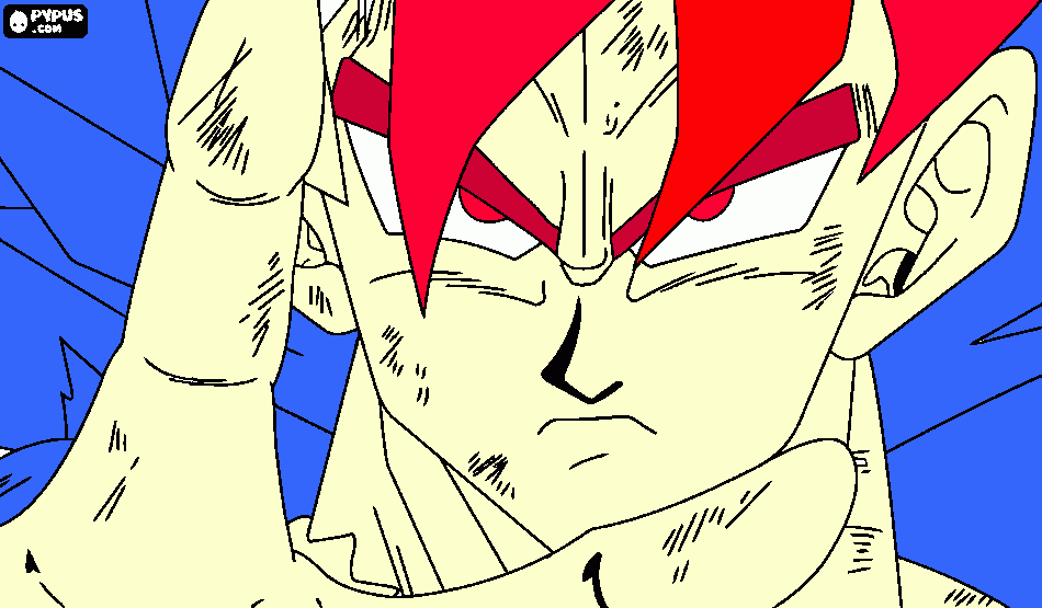 gocu super sayayin para colorear