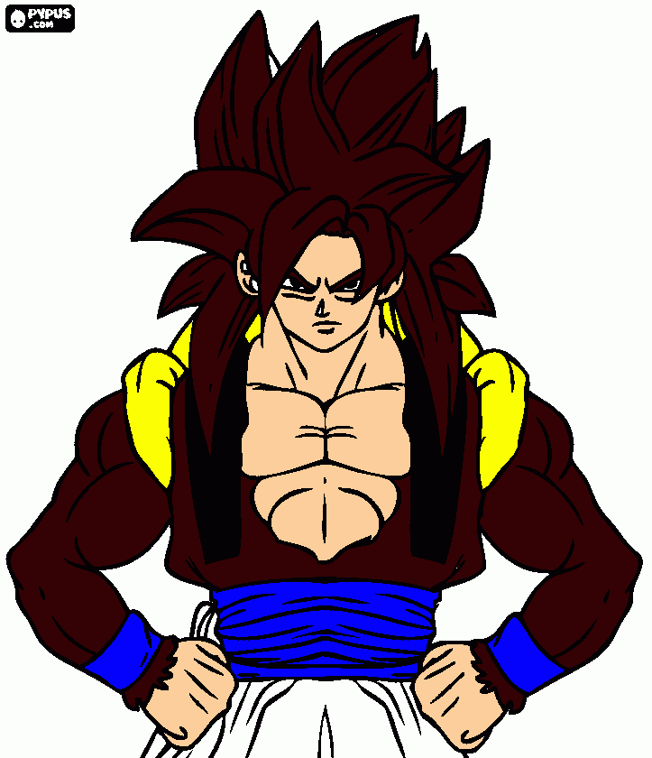 Gogeta SSJ para colorear