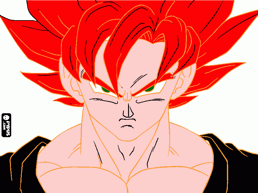 gok super sayayin malo 2 para colorear