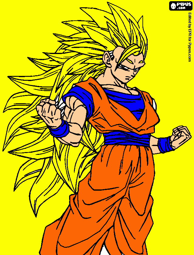 goku   fese    3 para colorear