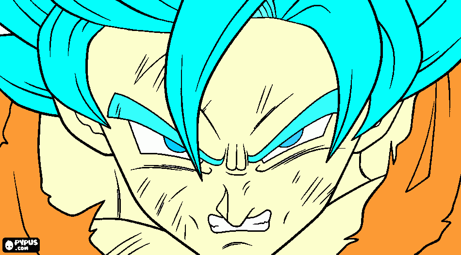 Goku DSSJ para colorear