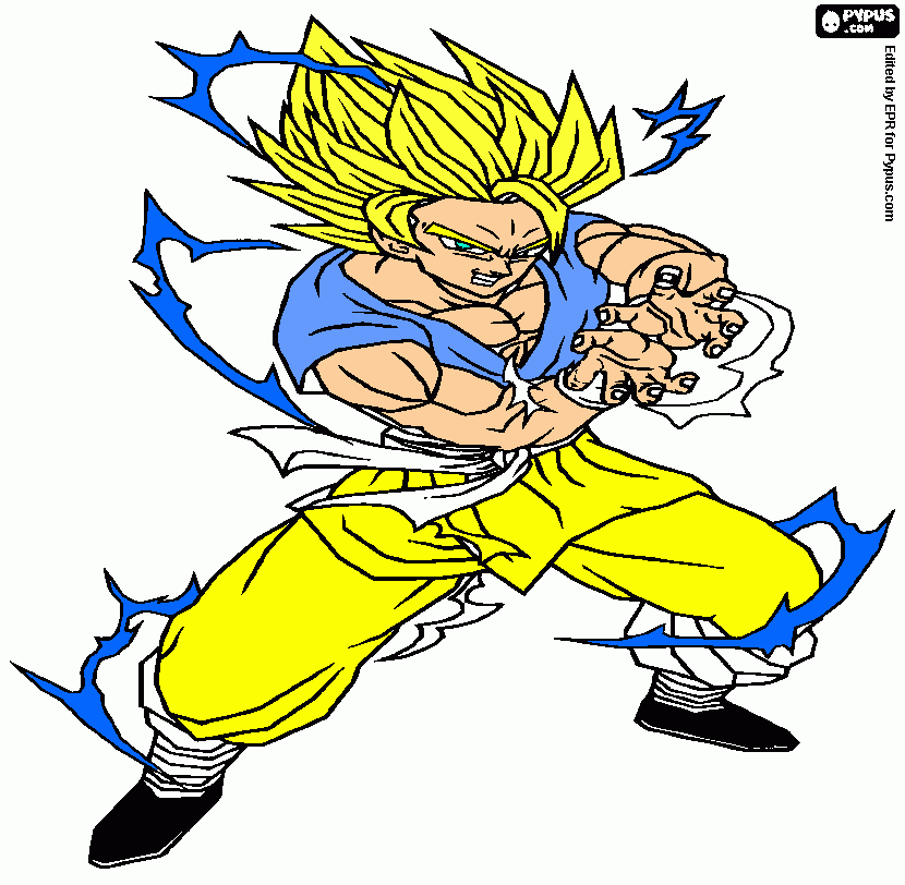 goku gt adulto ssj2 goku gt adulto super sayyan 2 para colorear