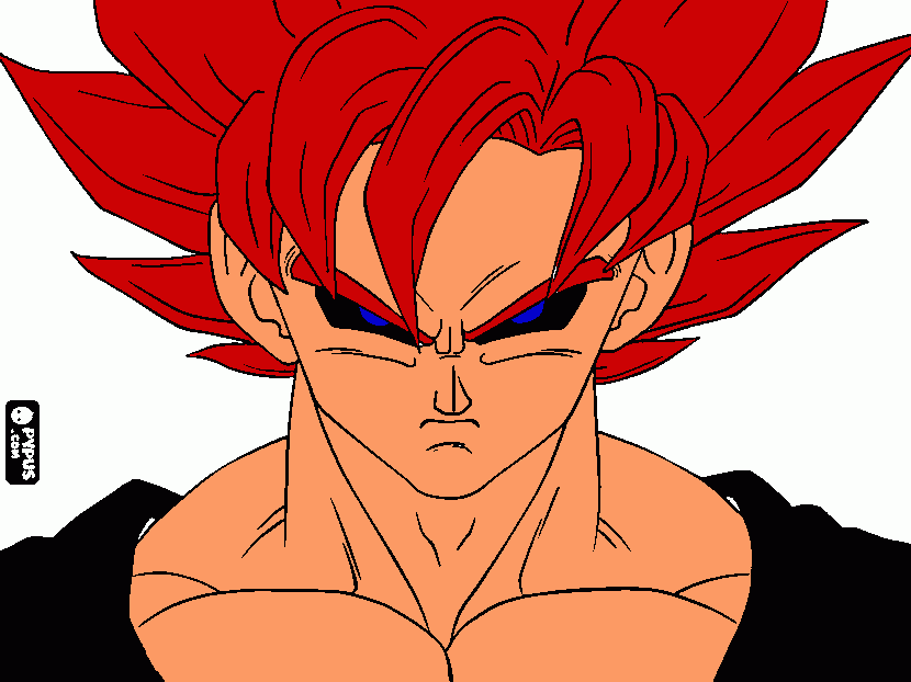 goku malvado para colorear