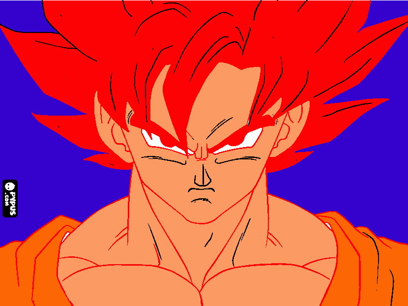 Goku SSFB para colorear