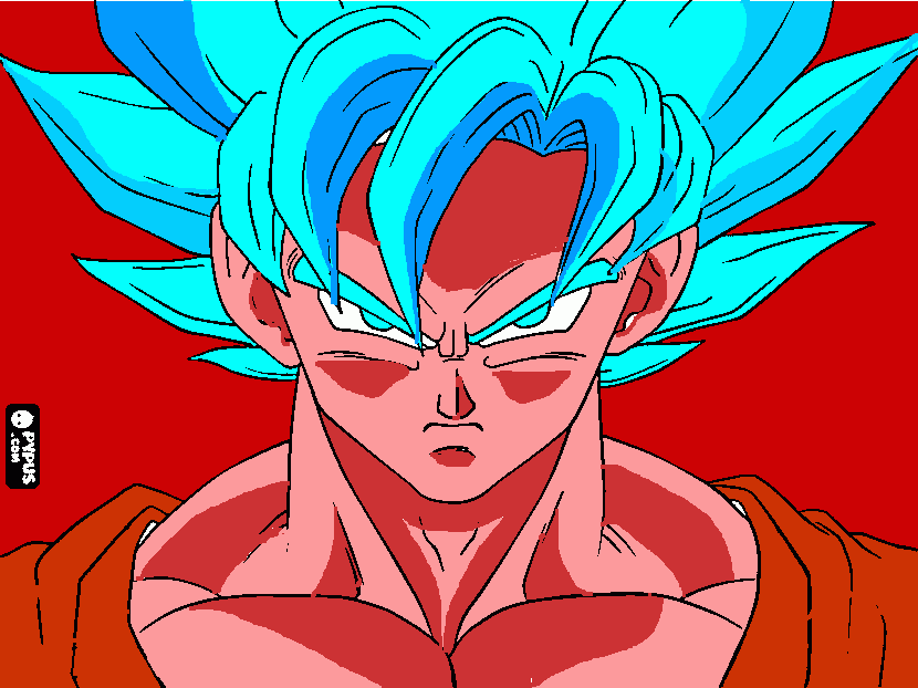 Featured image of post Goku Para Colorear Blue