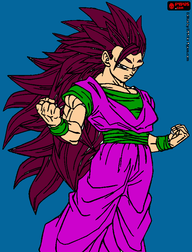 goku ssj7 para colorear