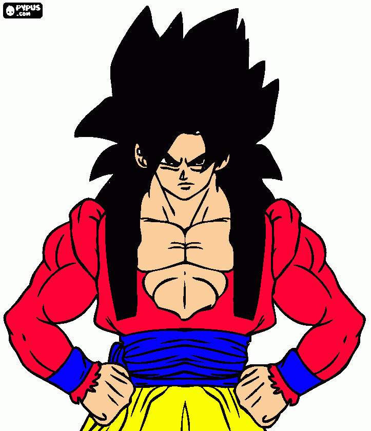 Goku Super Saiy Para Colorear Goku Super Saiy Para Imprimir