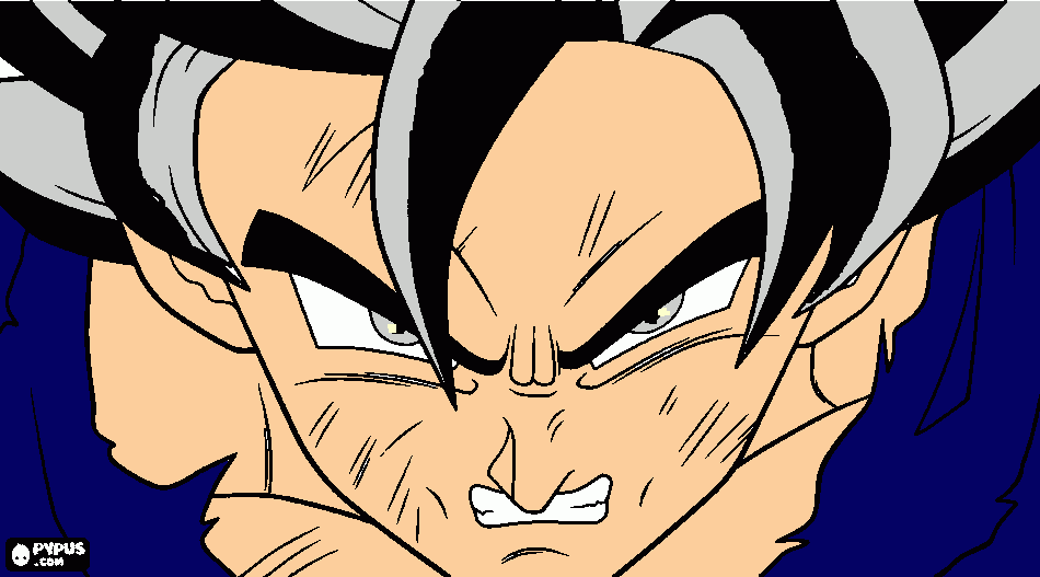 goku u.i para colorear