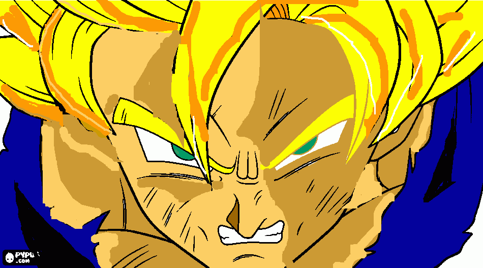 goku, un dibujo personalizado para colorear