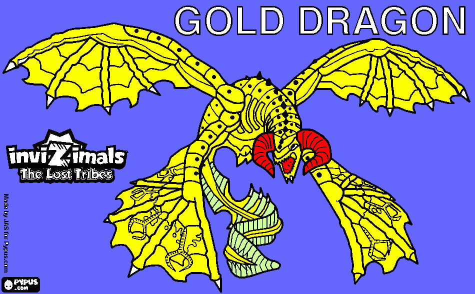 gold dragon rules para colorear